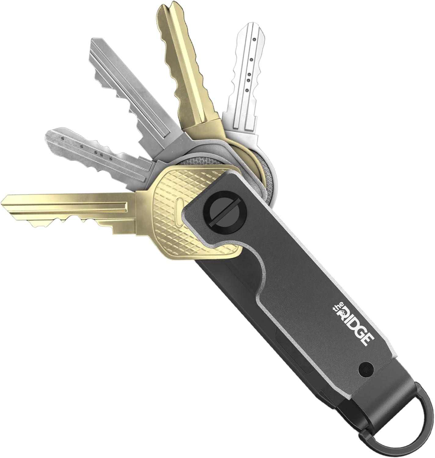 The Ridge Key Organizer - Compact Metallic Key Holder | Minimalist Innovative Keyholder | Smart Keychain Secures 2-6 Keys (Aluminum Black) : Amazon.ca: Clothing, Shoes & Accessories
